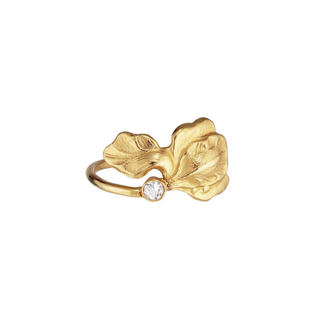 FLEUR RING GOLD PLATED BY SIGRUN